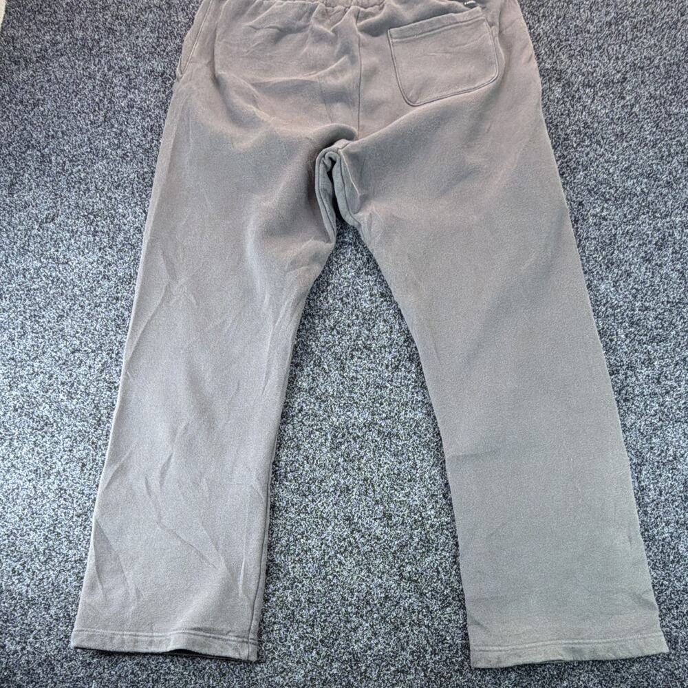 PacSun Men's Fleece Sweatpants Gray L Regular Fit Straight Leg Drawstring - Picture 9 of 10